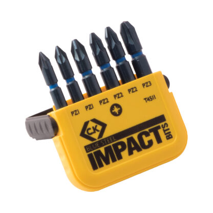 CK Tools Blue Steel Impact Bits Set/6 - PZ T4511